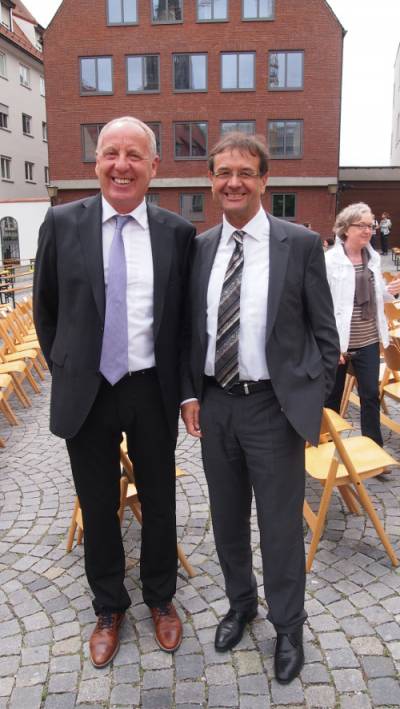 Schwörmontag 2014 - Winfried Walter und Dr. Bertram Holz.
